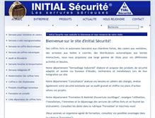 Tablet Screenshot of initial-securite.com